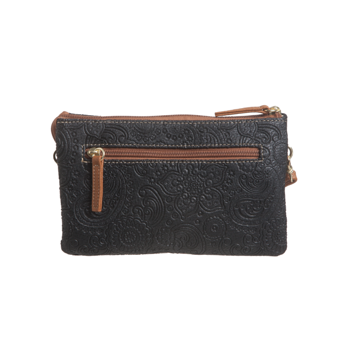 Stone Mountain Handbags Company Store | Embossed Paisley Bonded