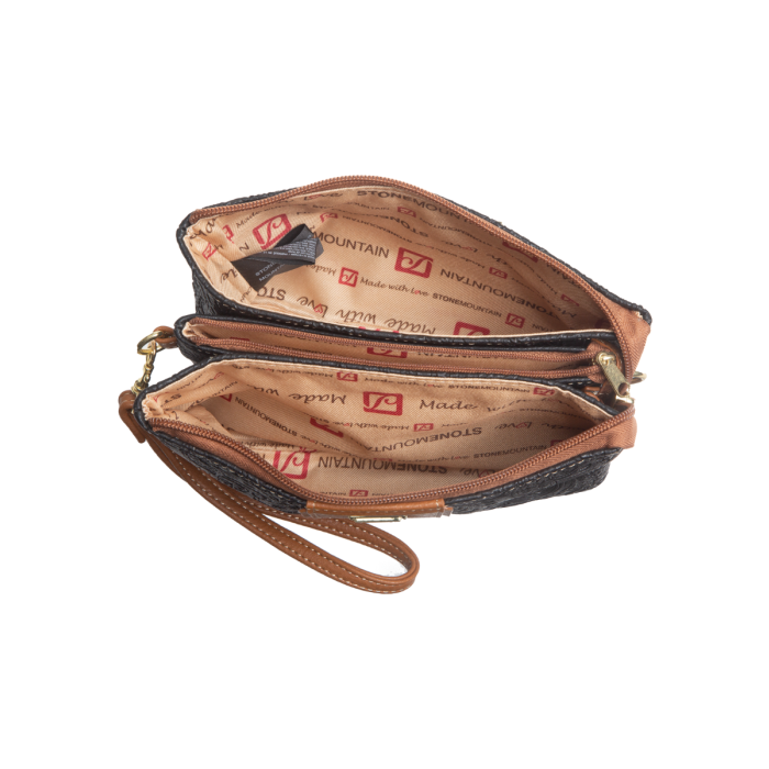 Stone Mountain Handbags Company Store | Embossed Paisley Bonded