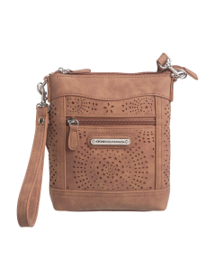 Nubuck Faux Leather N/S 3-Bagger-Tan