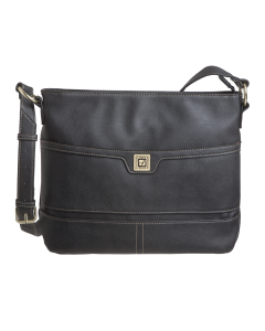 Crunch Bonded Leather Boat Bottom Hobo