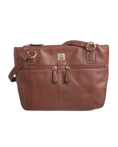 Crunch Bonded Leather E/W Tote