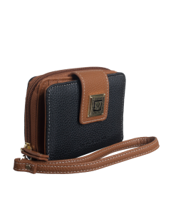 Cornwall Zip Around - small-Black/Tan
