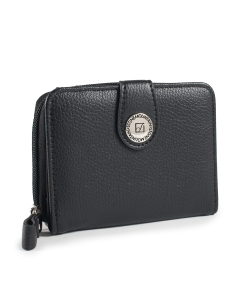 Ludlow Small Zip Around Wallet-BLACK