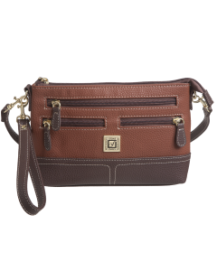Cornwall Bonded Pebble Leather E/W 4-Bagger-Cognac/Brown